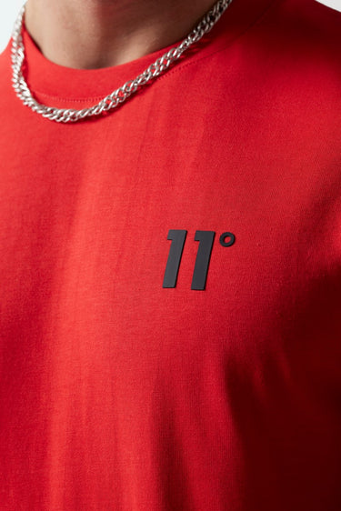 Future Tech Back Graphic T-Shirt - Fiery Red