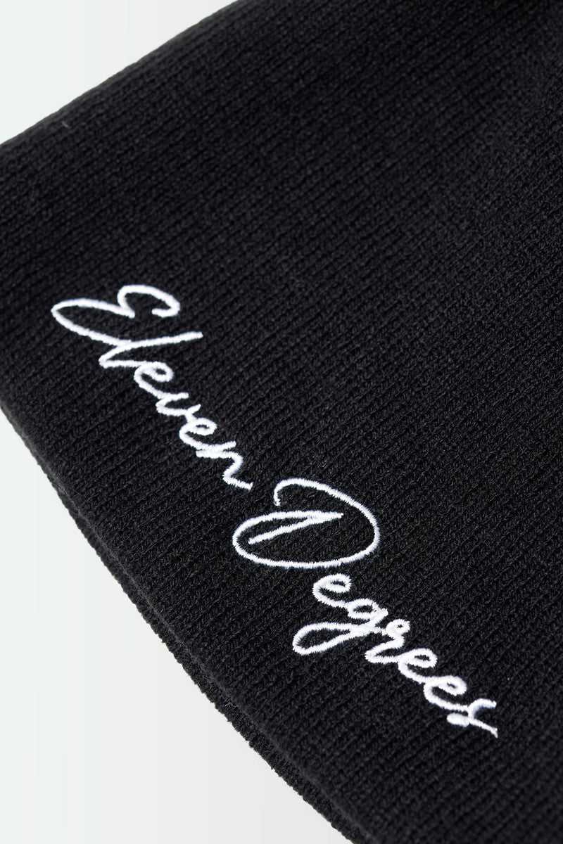Knitted Beanie - Black
