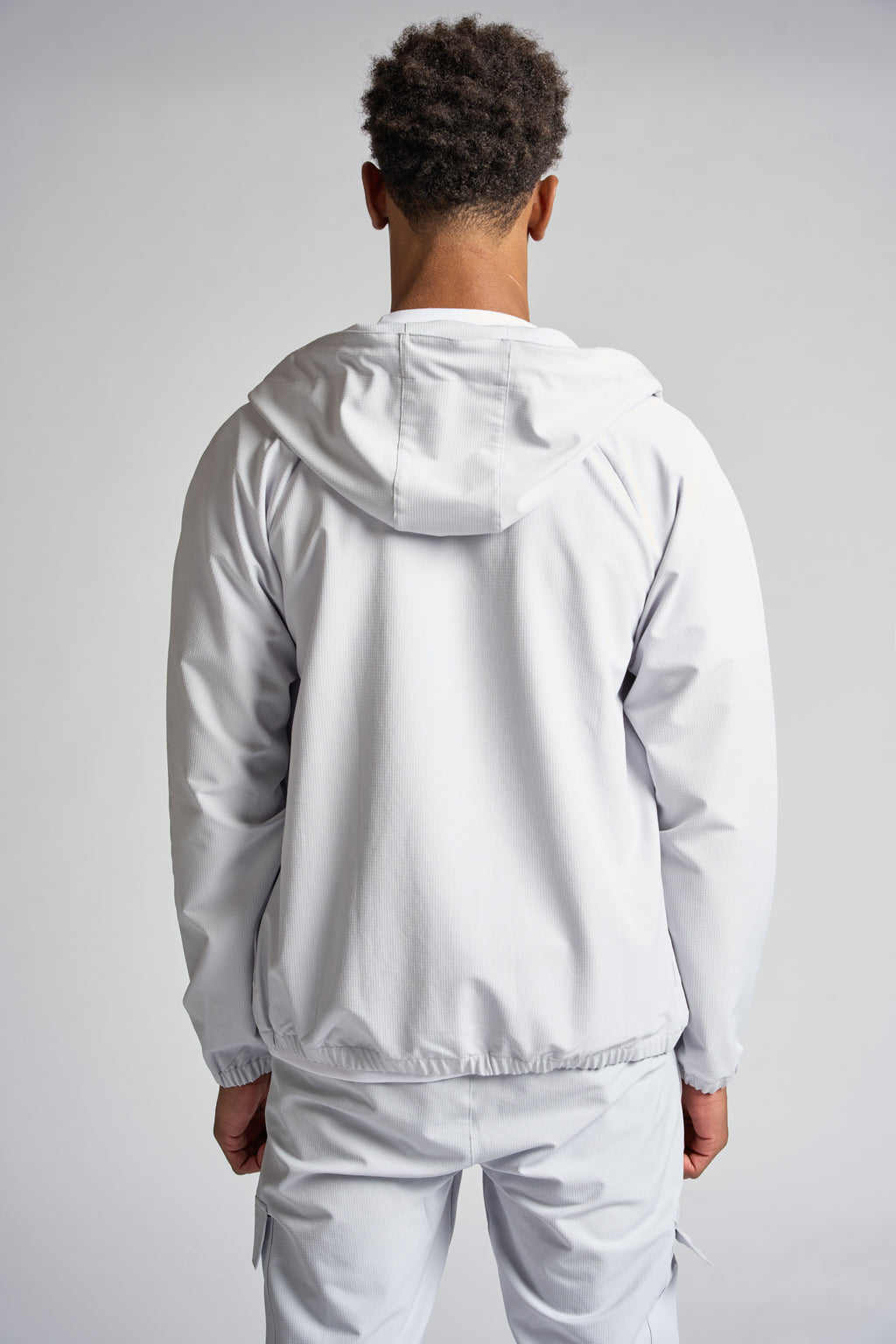 Woven Hooded Track Jacket - Microchip
