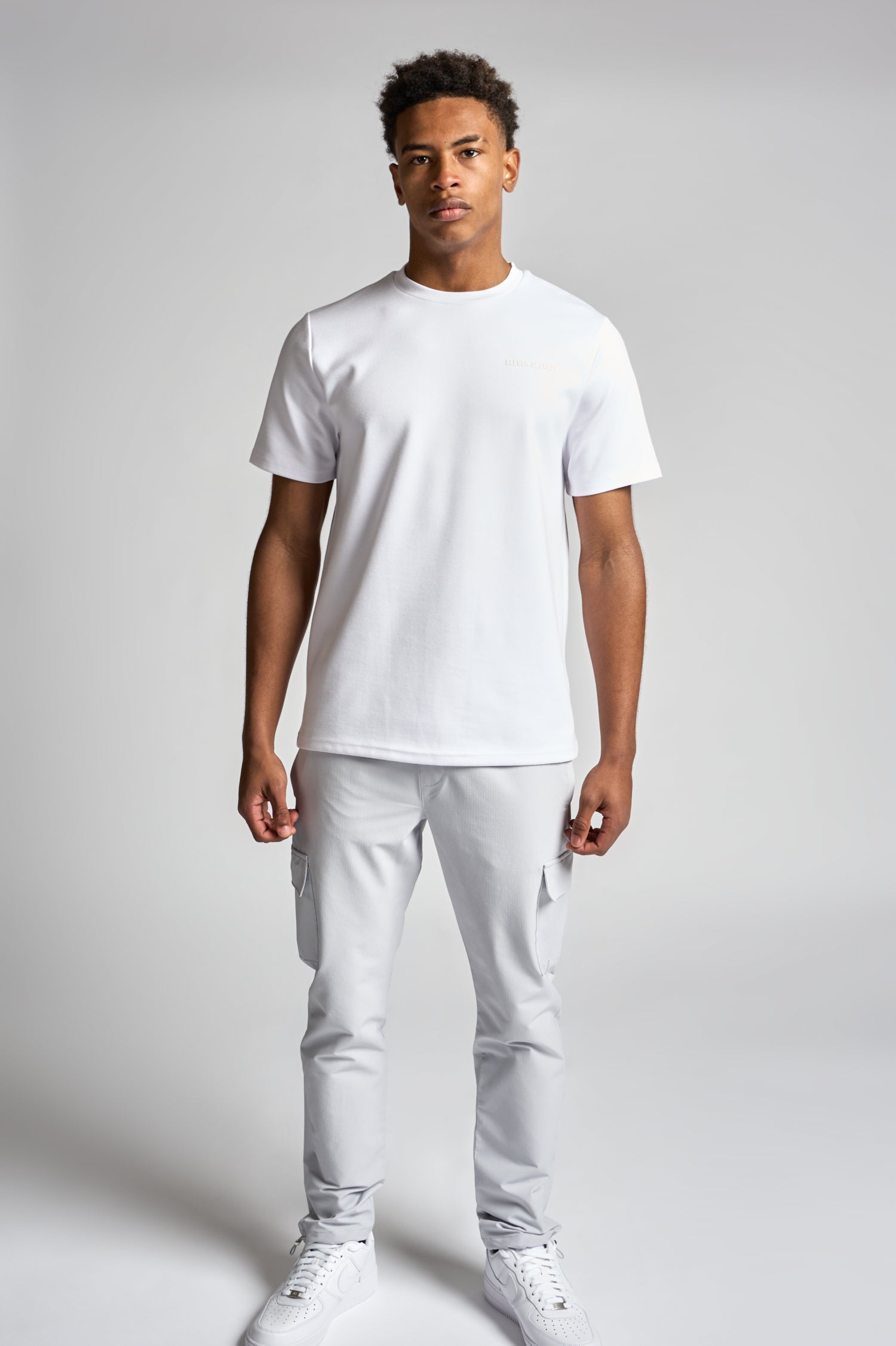 Interlock Tipped T-Shirt - White