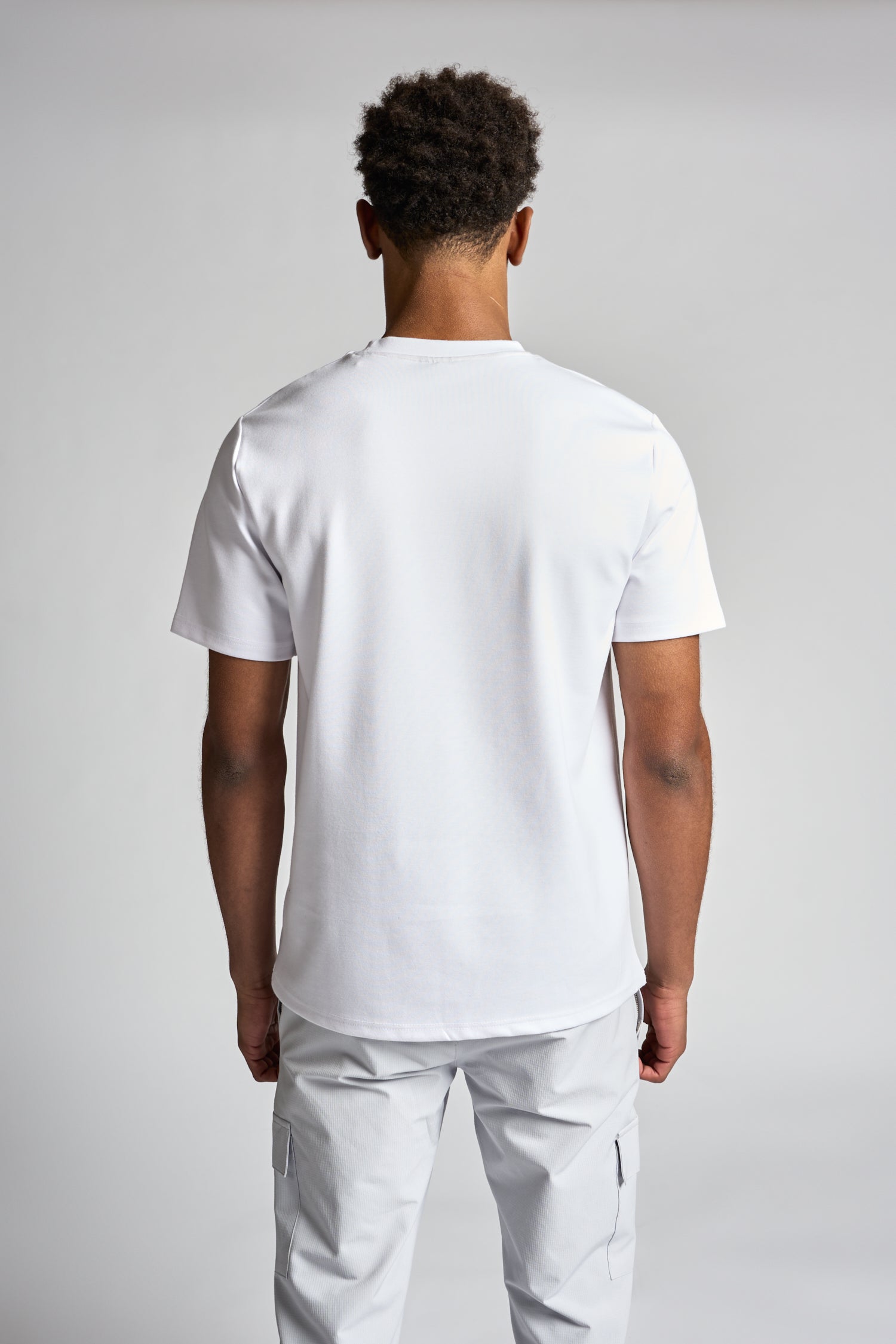 Interlock Tipped T-Shirt - White
