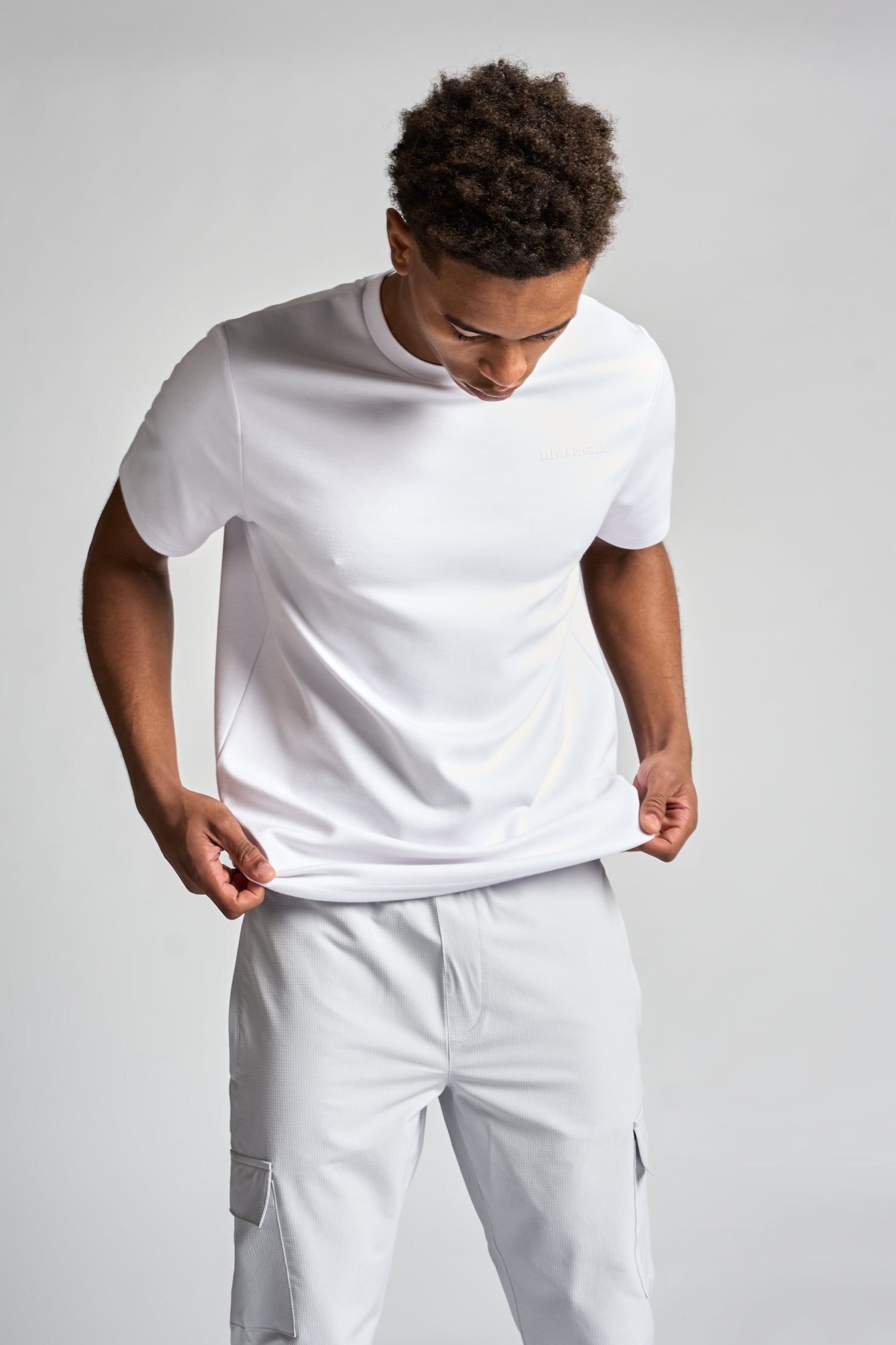 Interlock Tipped T-Shirt - White