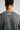 Grey back view graphic T-shirt with Eleven Degrees logo print at center neck