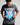 Grey relaxed-fit angel graphic T-shirt with front print, crew neck, short sleeves
