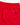 Red swim shorts with elastic waistband and small black 11° logo on pocket