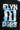 Black T-shirt with close-up blue-and-white 'ELYN 11' back graphic