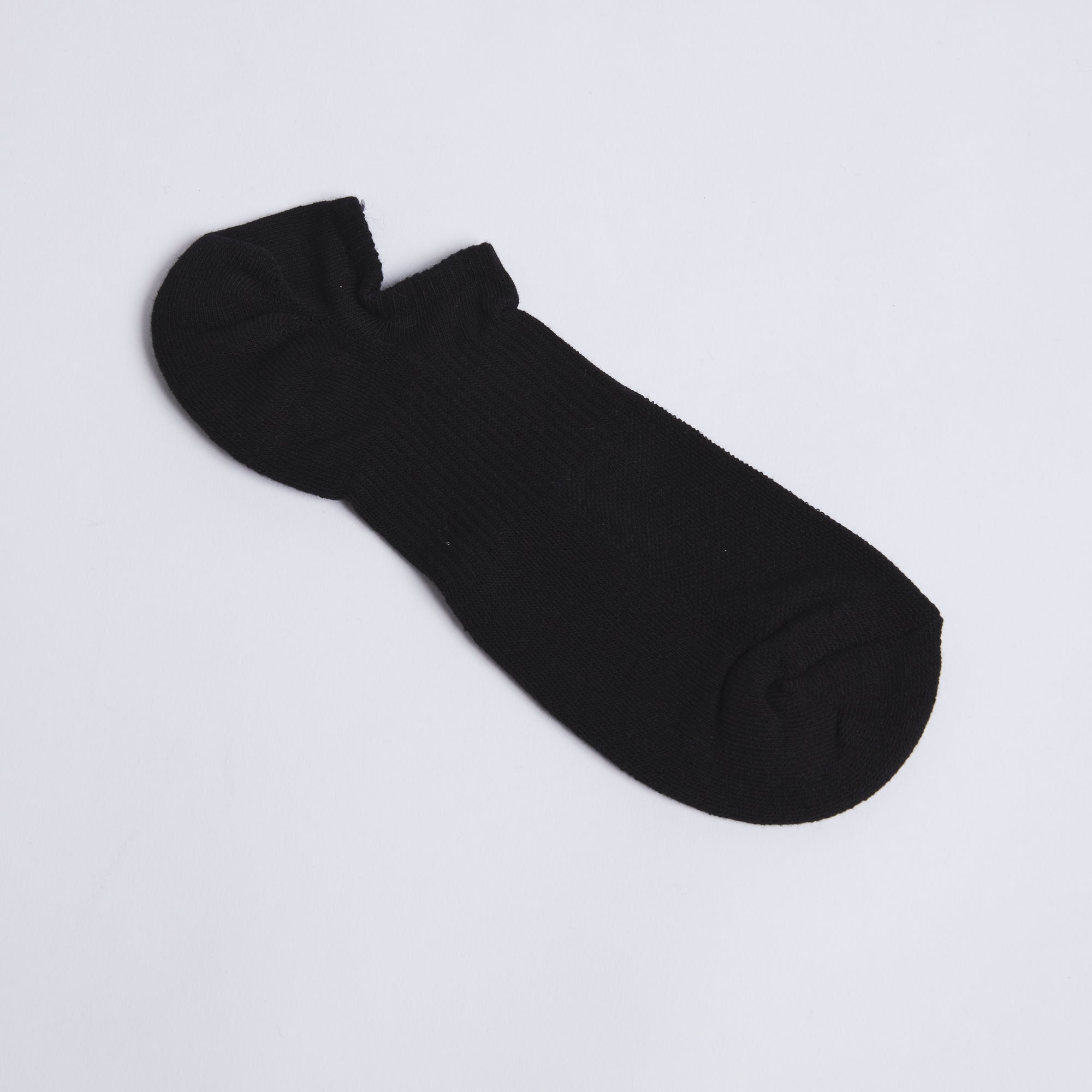 3 Pack Text Graphic Trainer Liner Socks - Black / Black / Black