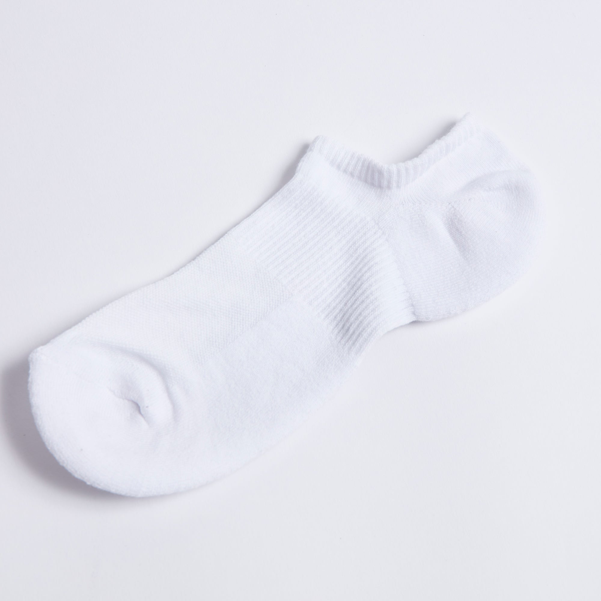 3 Pack Text Graphic Trainer Liner Socks - White / White / White