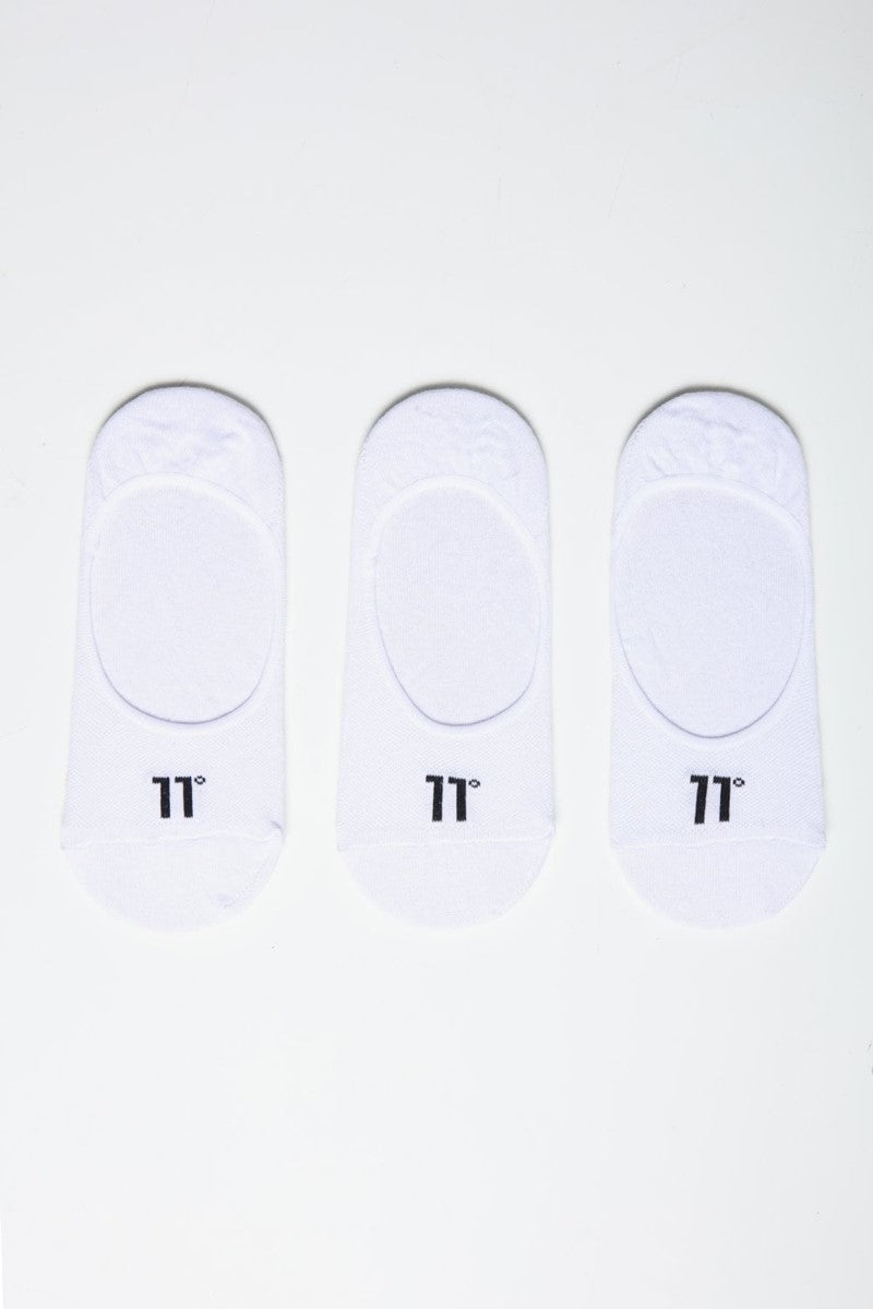 Core Invisible Sock 3 Pack - White