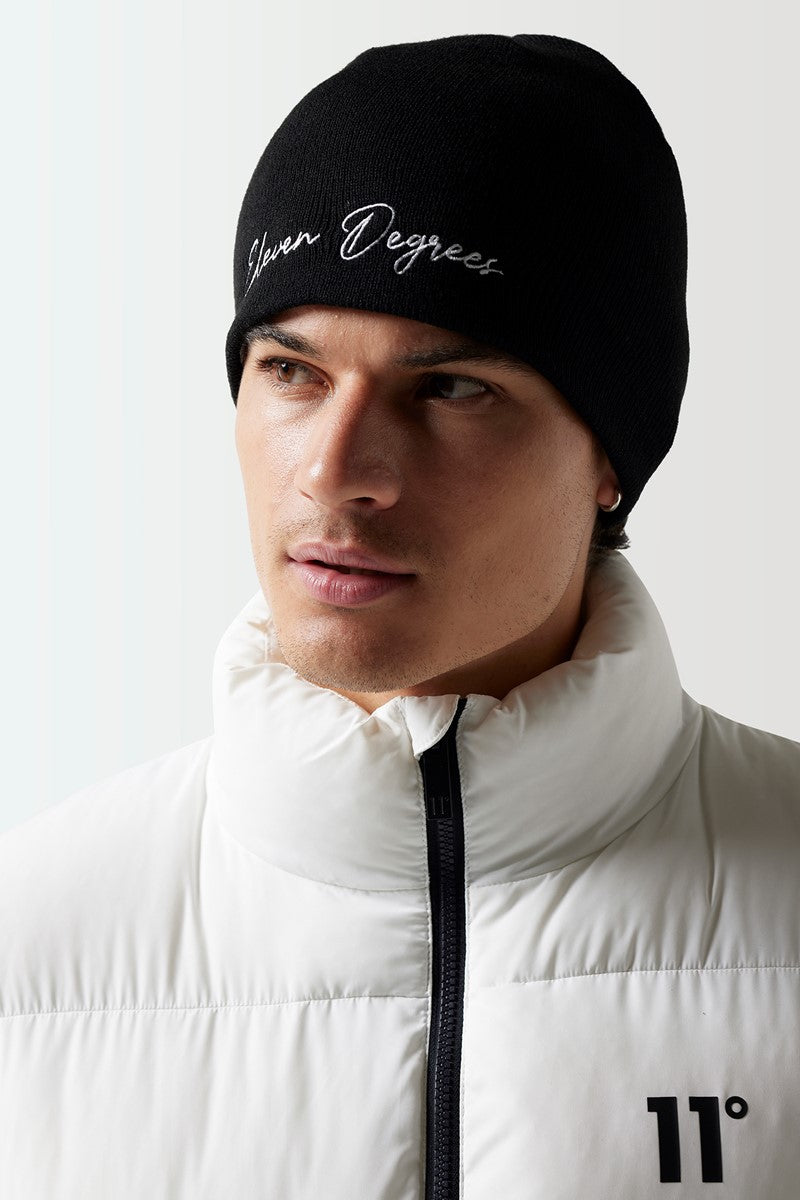Knitted Beanie - Black