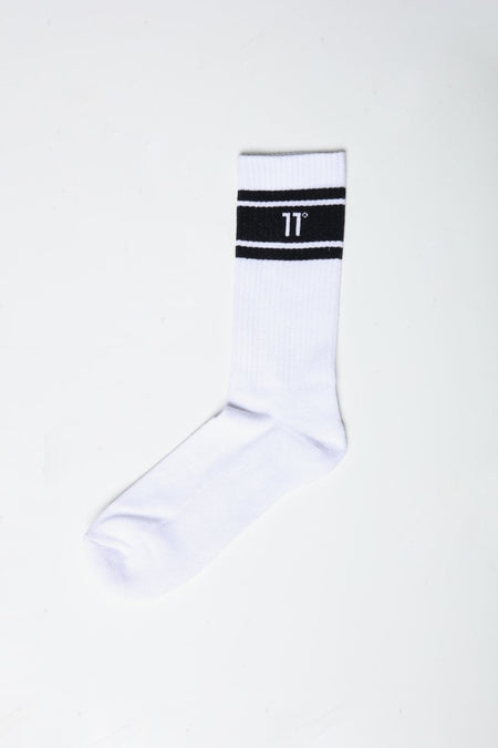 Core Stripe Socks 3 Pack - White