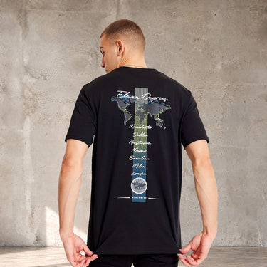 City Map Graphic T-Shirt - Black