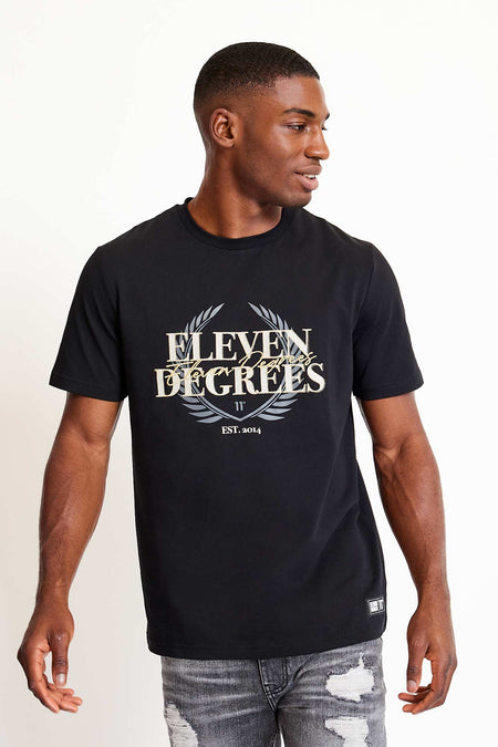 Crest Graphic T-Shirt - Black