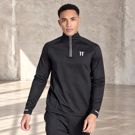 Oxygen Quarter Zip Top - Black