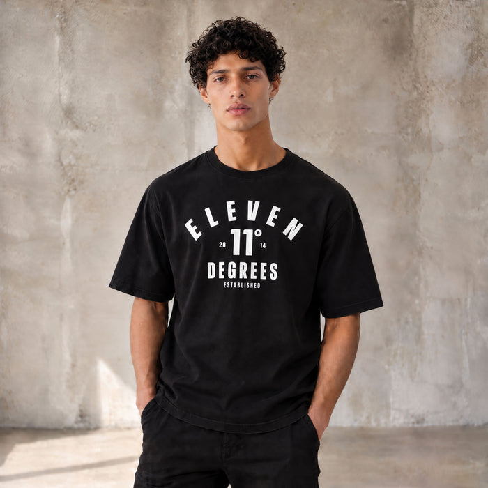 Collegiate Graphic T-Shirt - Black