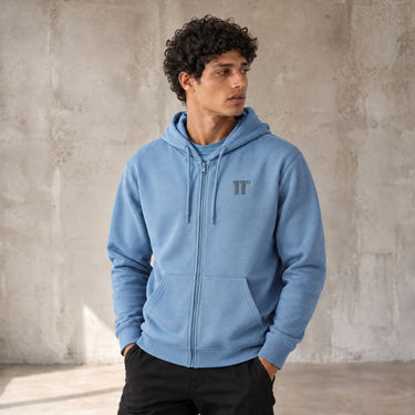 Core Full Zip Hoodie - Shadow Blue