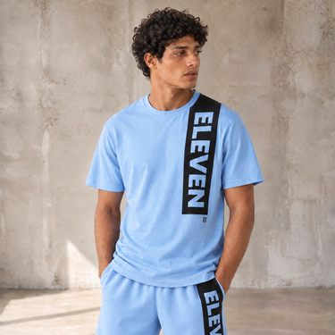 Block Graphic T-Shirt - Vista Blue