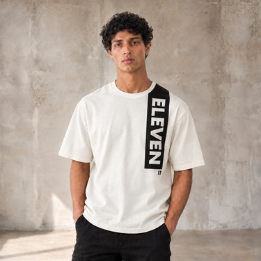 Block Graphic T-Shirt - Coconut