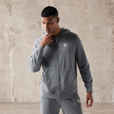 Core Full Zip Hoodie - Charcoal Marl