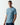 Men's blue crew-neck T-shirt with small logo on the chest