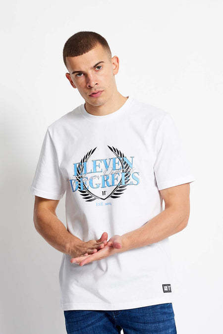 Crest Graphic T-Shirt - White