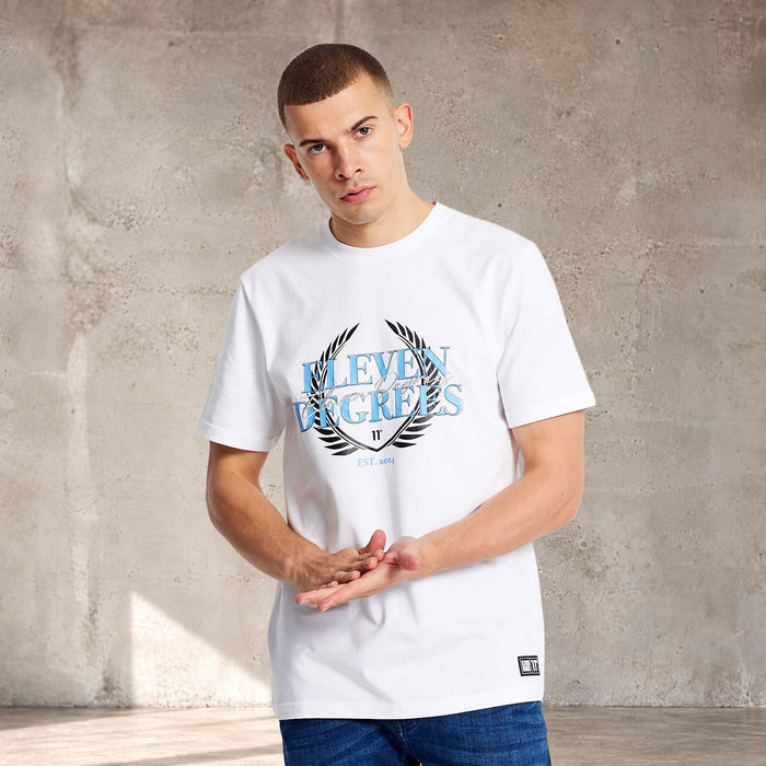 Crest Graphic T-Shirt - White