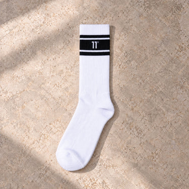 Core Stripe Socks 3 Pack - White