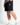 Black Woven Cargo Shorts for Men